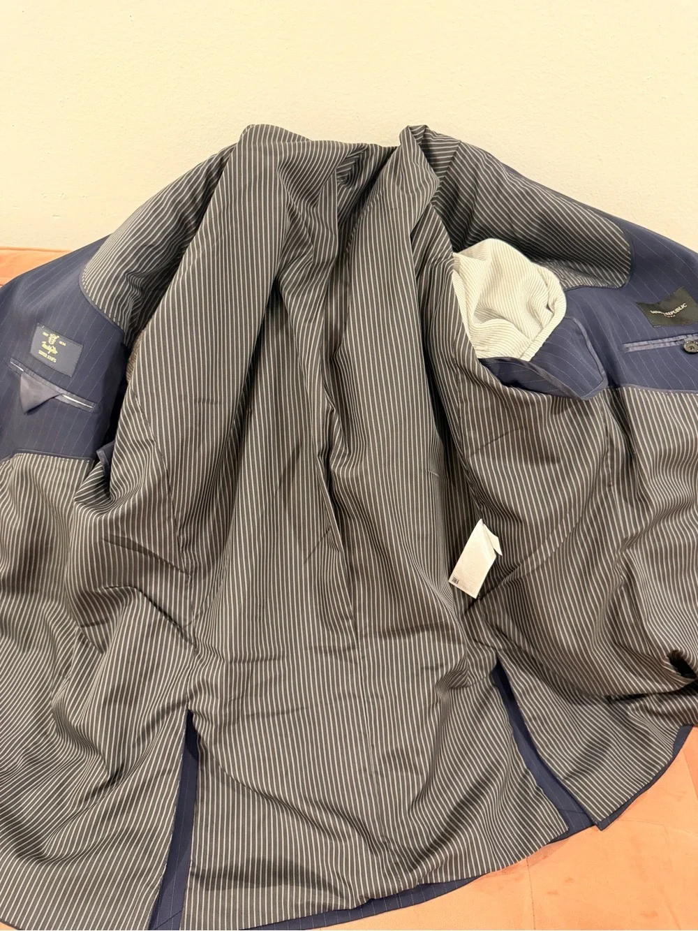 Banana Republic Navy Pinstripe Dress Pants